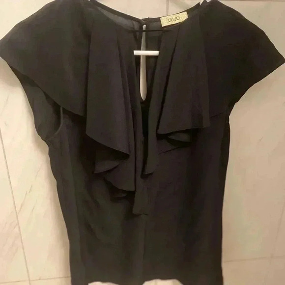 Liu Jo Silk Black Top - Picture 5 of 5